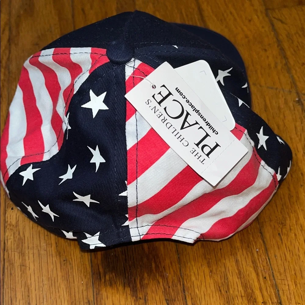 NWT The Children’s Place Kids Patriotic USA Snapback Hat - Navy Red White Small